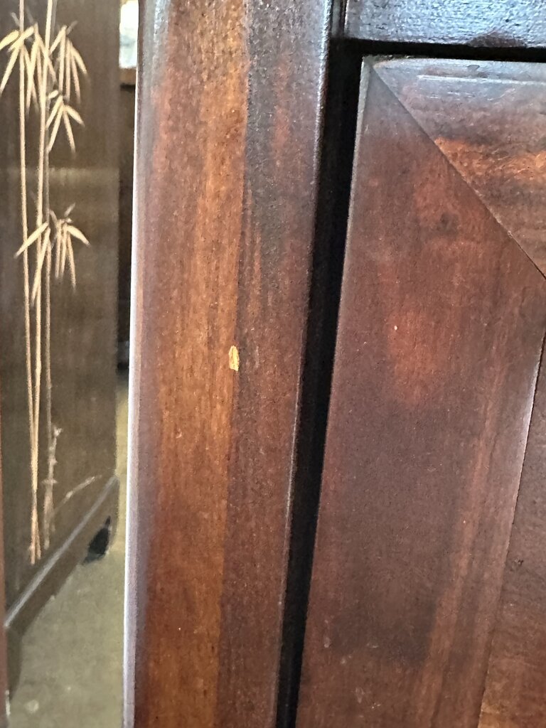 Wood 2 Drawer File Cabinet- AS IS