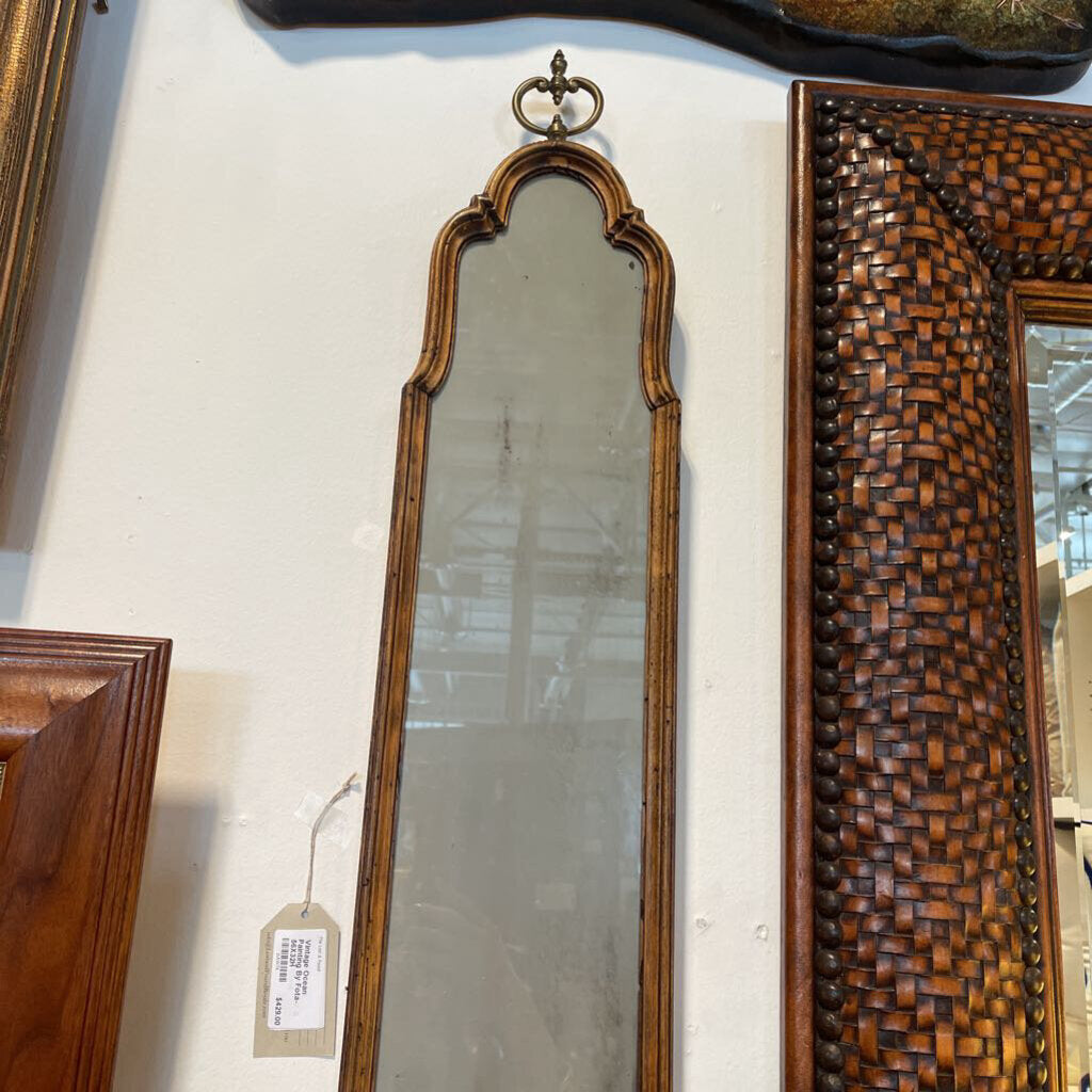 Antique Wall Mirror W/ Candle Holder - 8X1.5X41