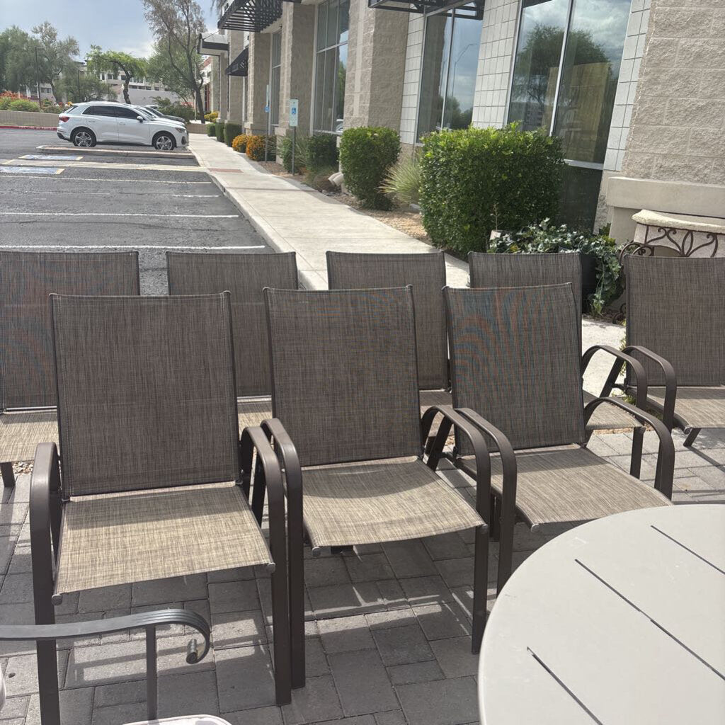 Mesh Outdoor Side Chairs- 22.5X25X35.5H - Set of 6