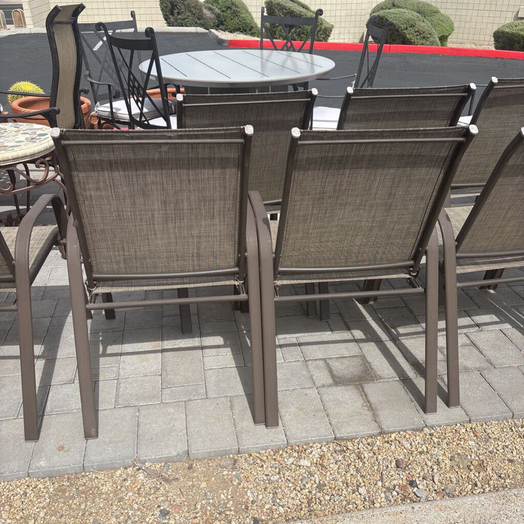 Mesh Outdoor Side Chairs- 22.5X25X35.5H - Set of 6