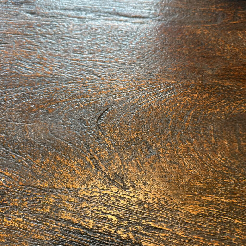 Wood Console W/ Hammered Base - 16X48X29.5H
