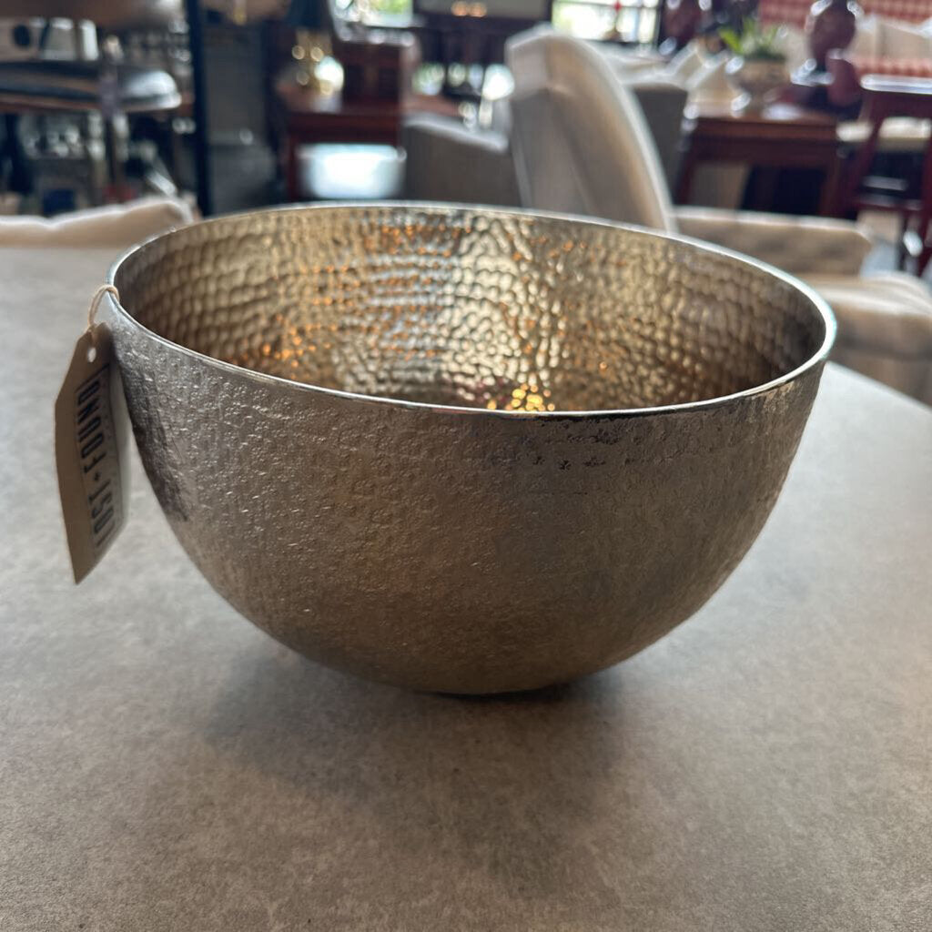 Round Hammered Sliver Bowl