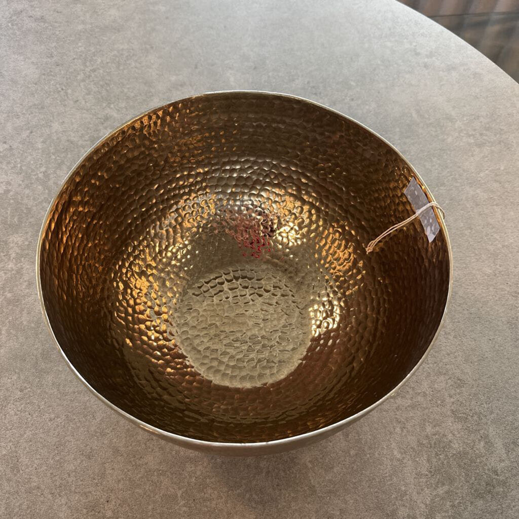 Round Hammered Sliver Bowl