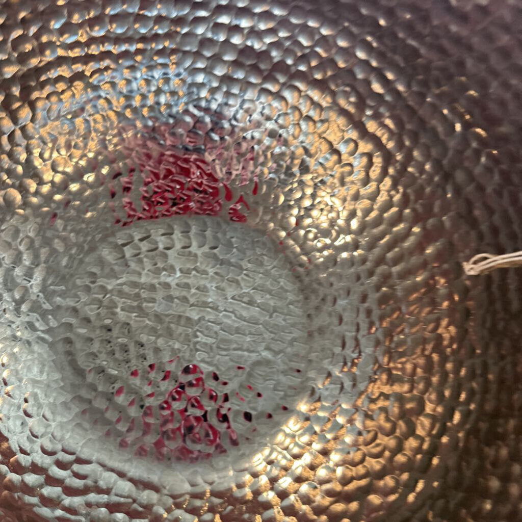 Round Hammered Sliver Bowl