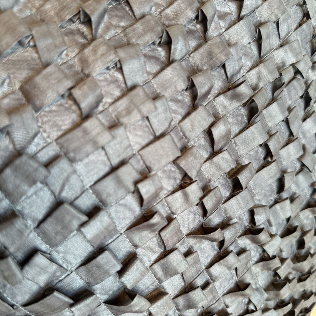 Grey Pillow W/ Square Loop Pattern - 18X16H