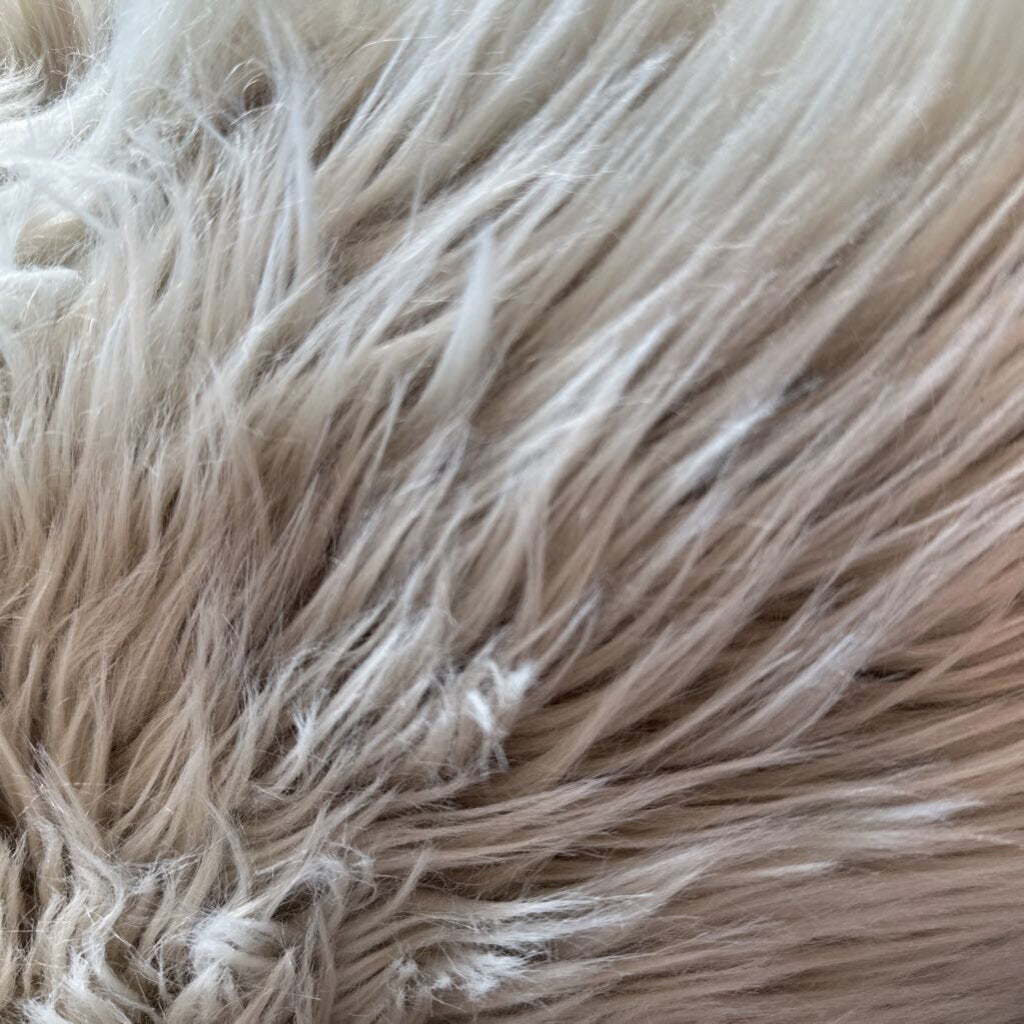 Laura Hill Gray Faux Fur Pillow- 20X20