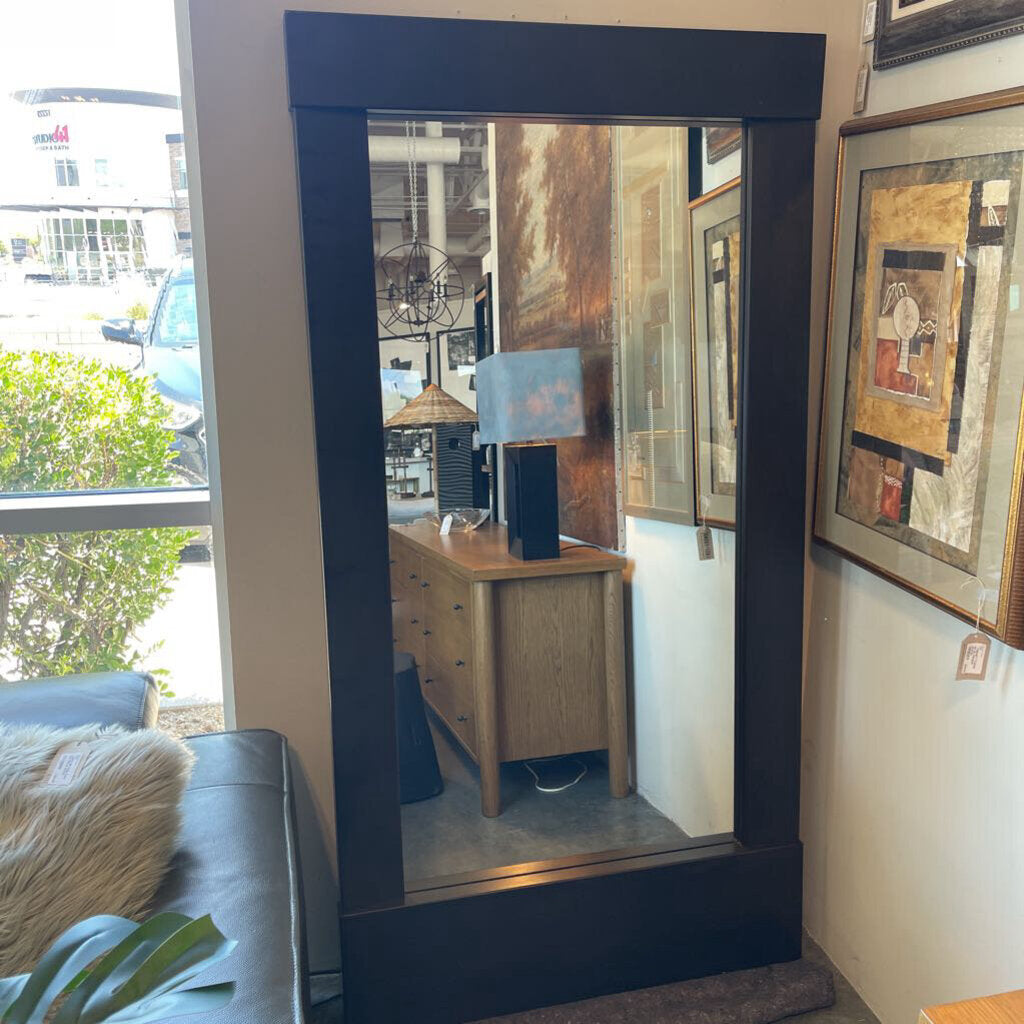 Crate & Barrel Colby Metal Floor Mirror- 40X2X77H- AS IS