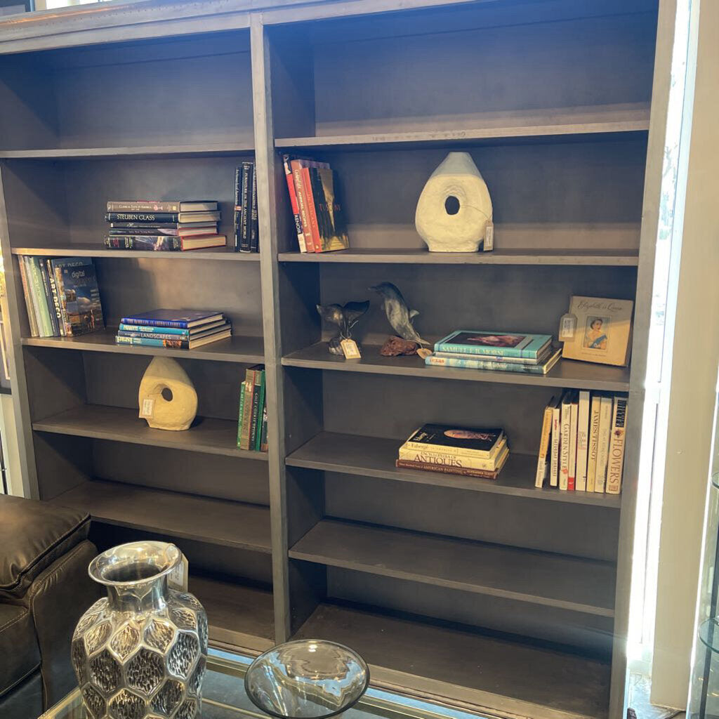 RH St. James Panel Double Shelving Bookcase- 92X19X91H