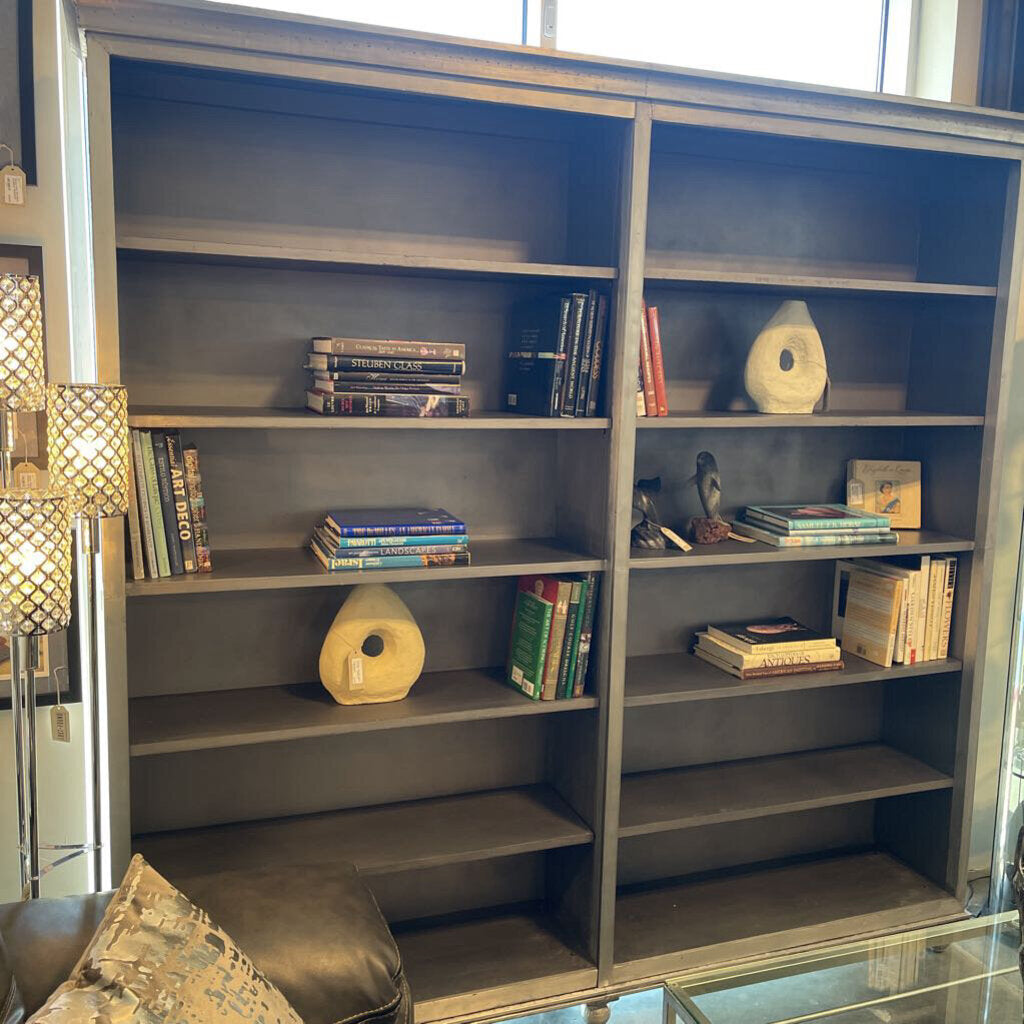 RH St. James Panel Double Shelving Bookcase- 92X19X91H