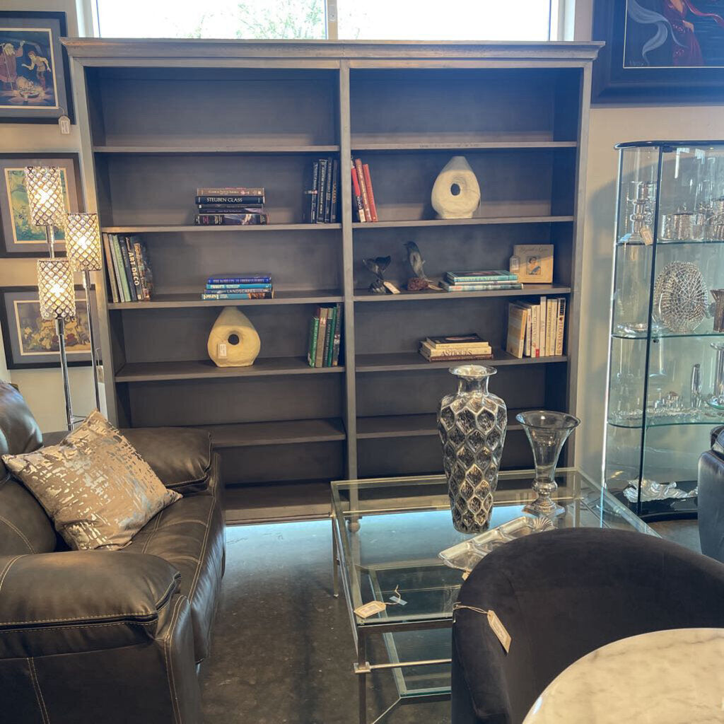 RH St. James Panel Double Shelving Bookcase- 92X19X91H