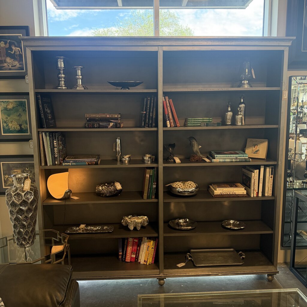 RH St. James Panel Double Shelving Bookcase- 92X19X91H