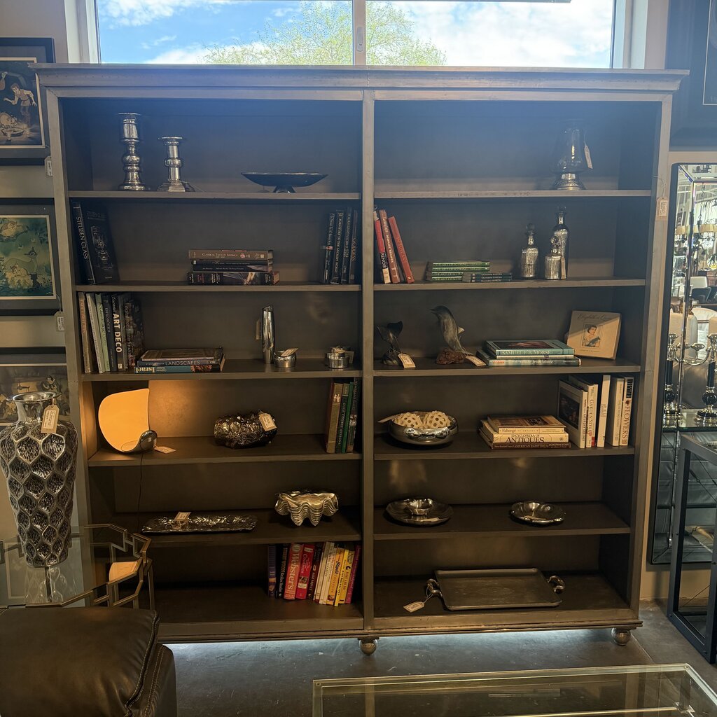 RH St. James Panel Double Shelving Bookcase- 92X19X91H