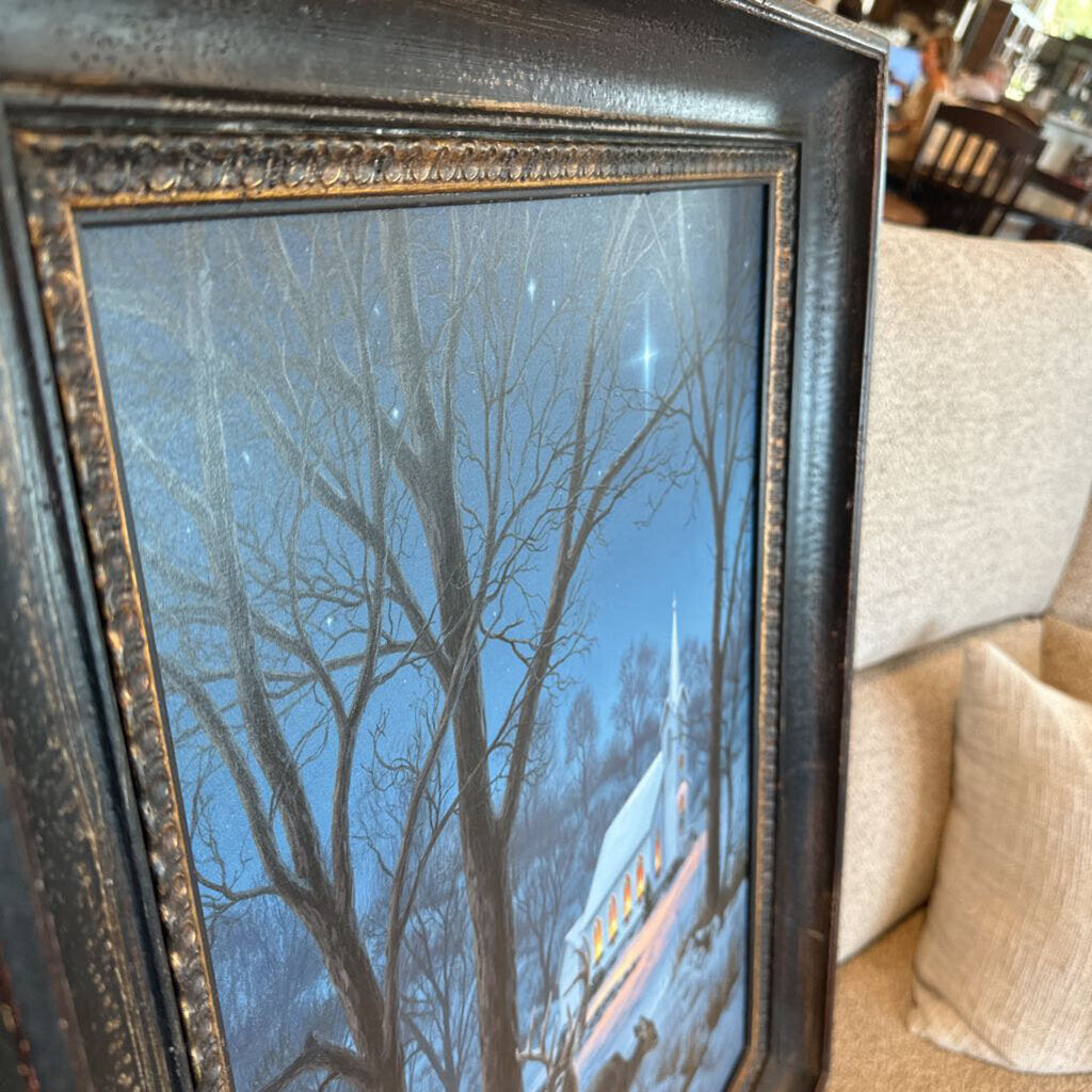 'Midnight Clear" Orignail Art By Darrell Bush- 23.5X3X29.5