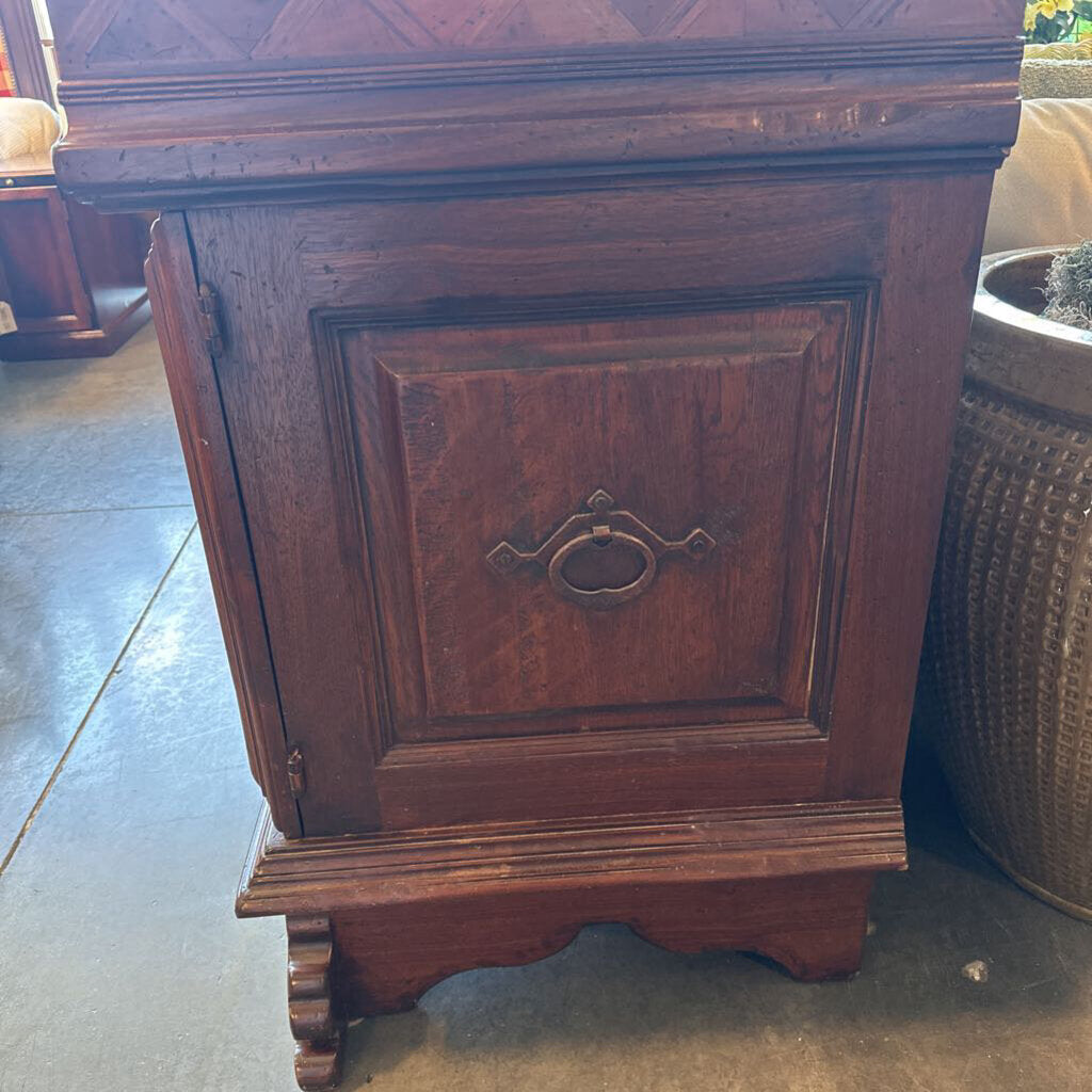 Artitalia Group Carved Wood Chest W/ Key- 54X23X39H- AS IS