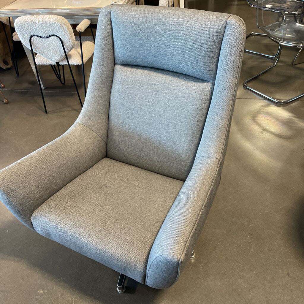 Room & Board Charles Grey Swivel Chair-39X31X40H