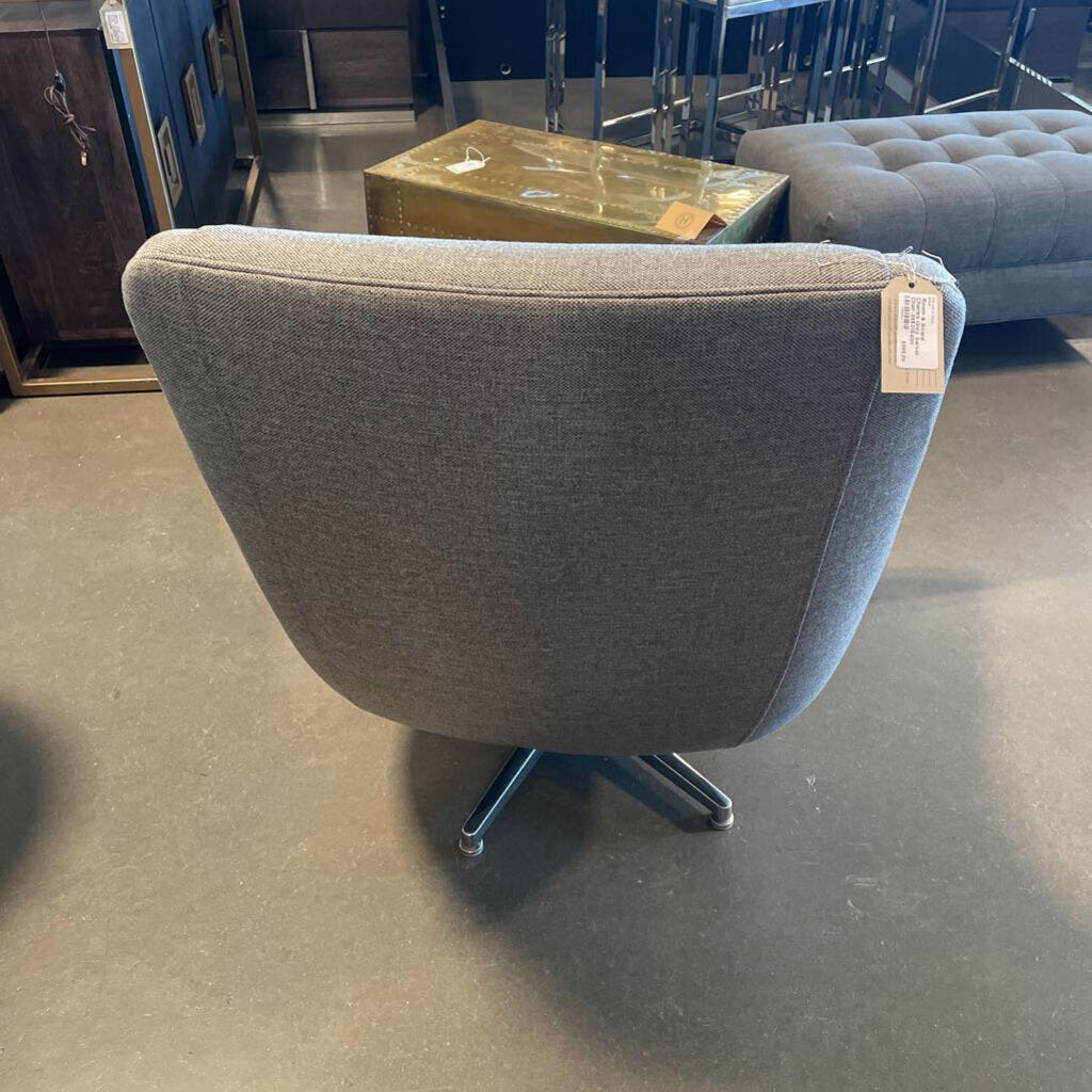 Room & Board Charles Grey Swivel Chair-39X31X40H