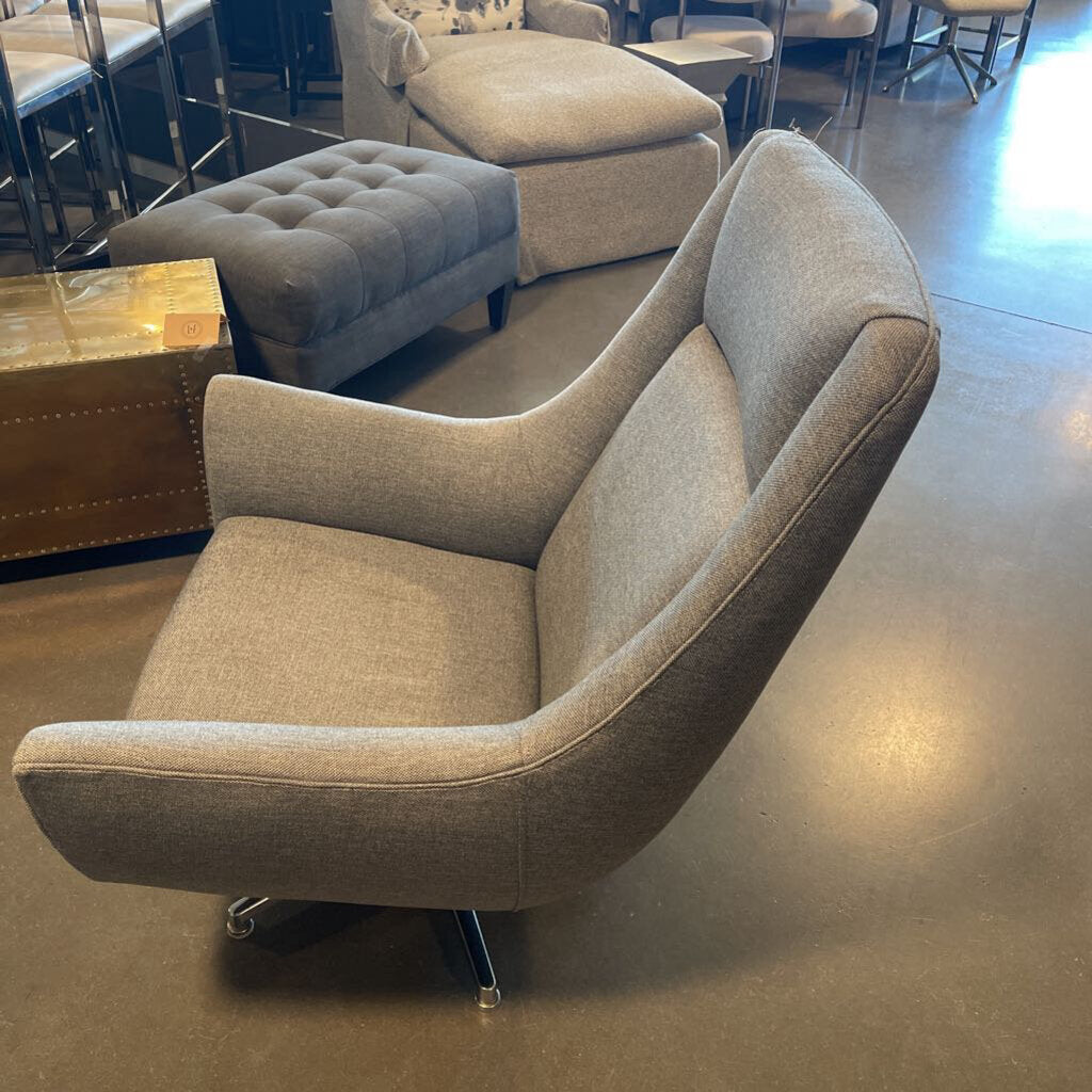 Room & Board Charles Grey Swivel Chair-39X31X40H