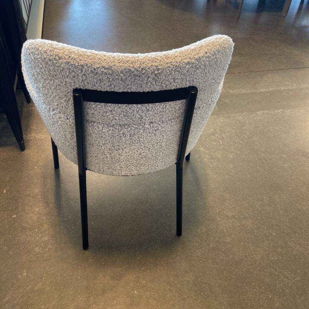 CB2 Azalea Cream Boucle Chair - 24X22X31