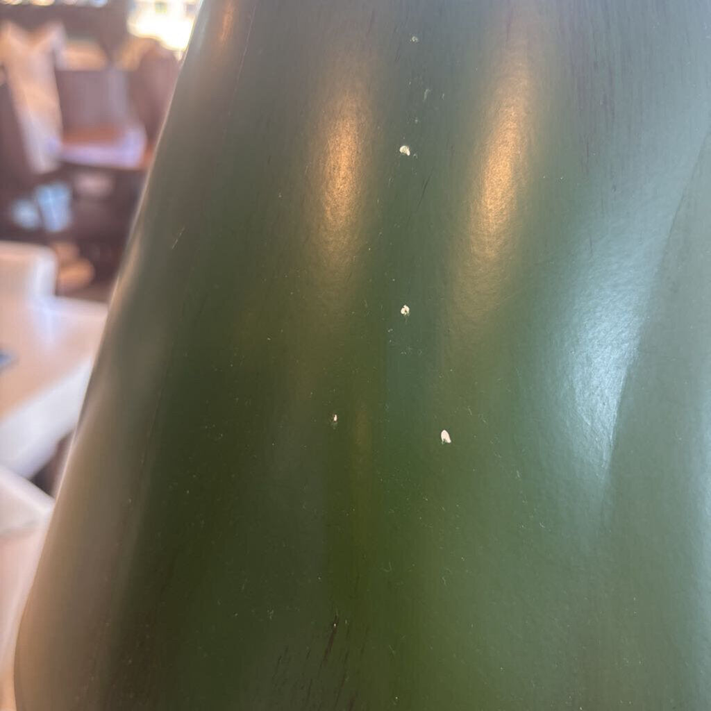 Frederick Cooper Brass Candlestick Lamp W/ Green Shade - 11X37H