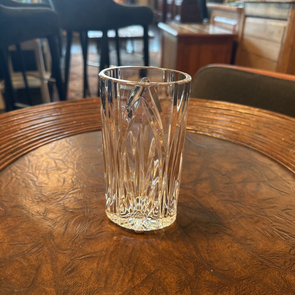 Waterford Etched Crystal Oval Vase - 3X2.5X6H