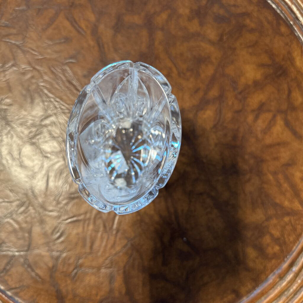 Waterford Etched Crystal Oval Vase - 3X2.5X6H