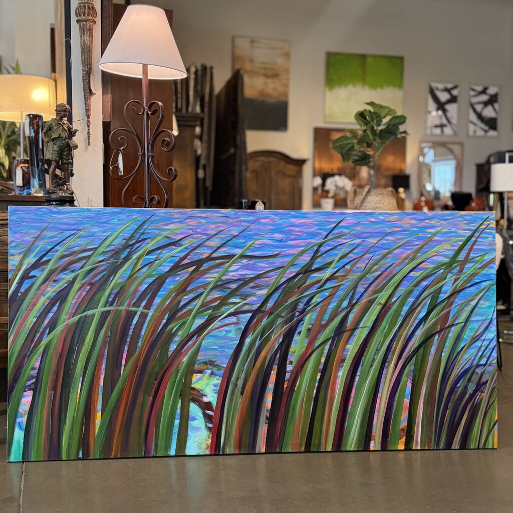 Blowing Reeds by Gerrit Greve Original Art - 72X1X36H
