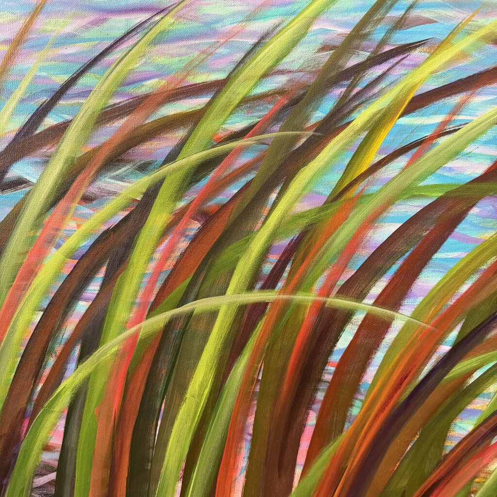 Blowing Reeds by Gerrit Greve Original Art - 72X1X36H