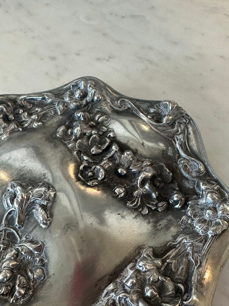 Empire Art Silver Hand Held Mirror - 6X1X10H - AS IS