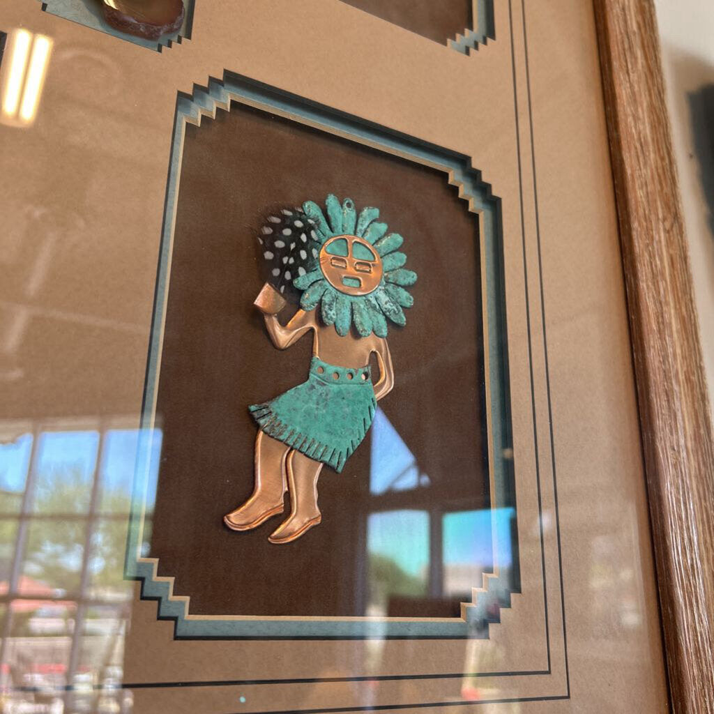 Framed Kachina Figures - 23X2X28H