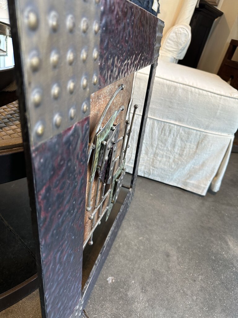 Brutalist Style Geometric Metal Art - 24X3X24H
