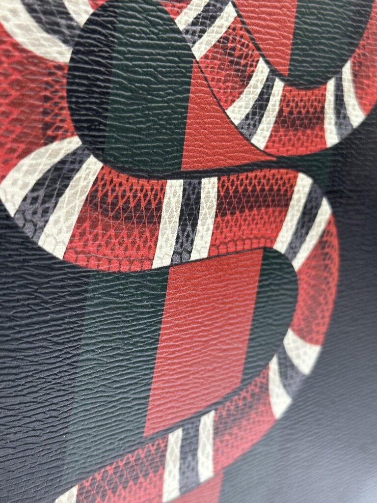 Gucci Calfskin Kingsnake Print Tote