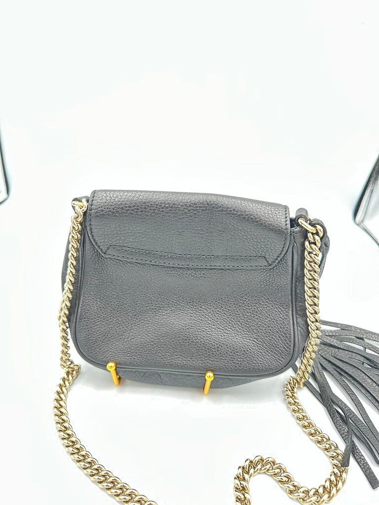 Gucci Soho Black Cross Body Bag W/Tassel
