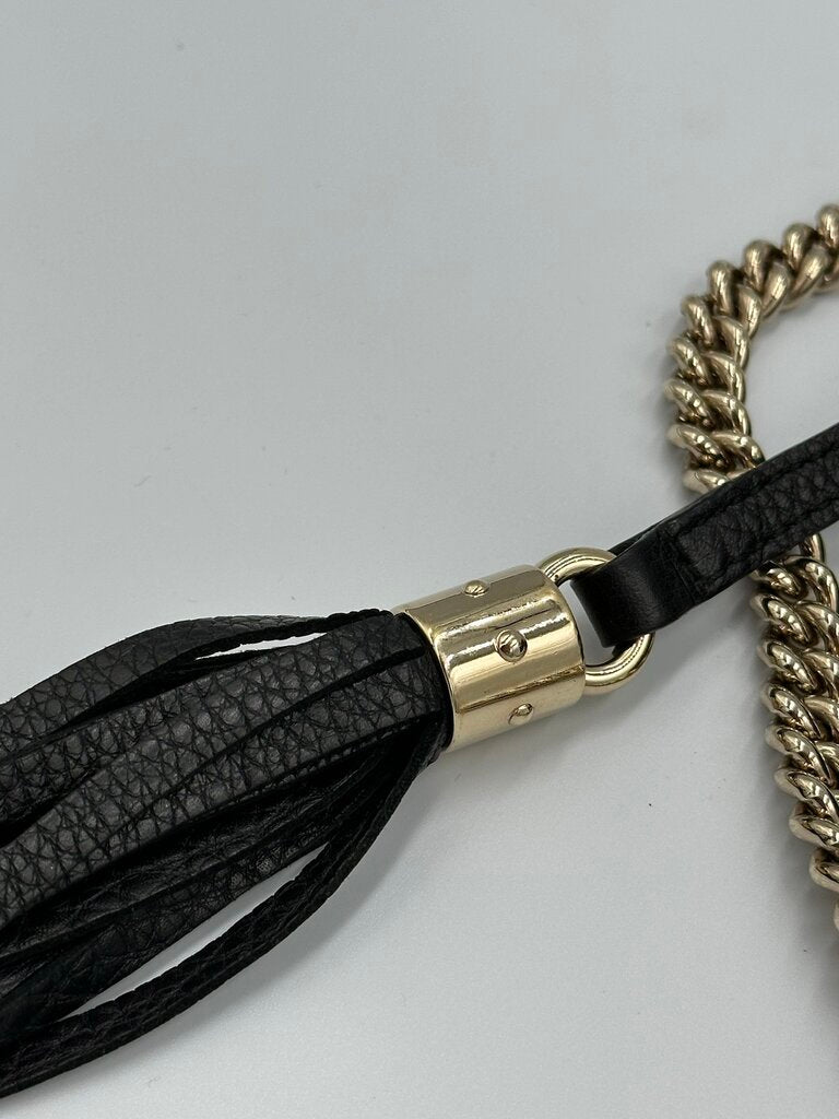 Gucci Soho Black Cross Body Bag W/Tassel