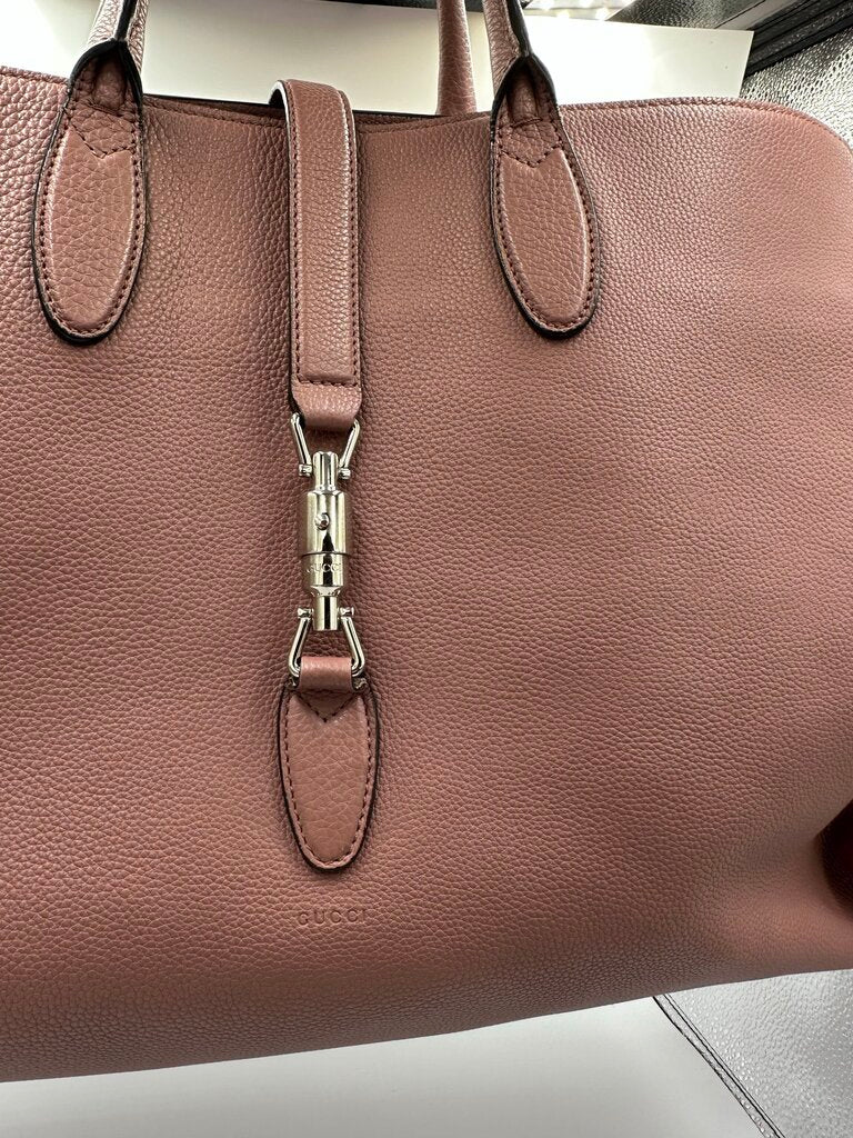 Guci Jackie Old Rose Soft Leather Tote