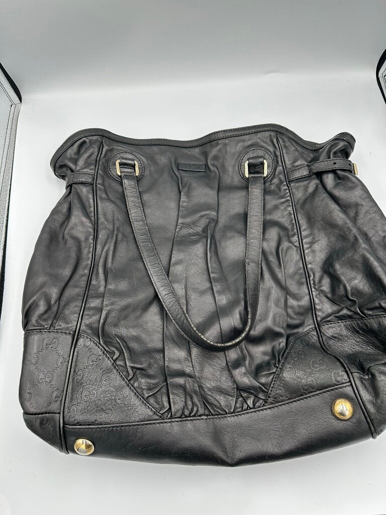 Gucci Guccissima Black Full Moon Tote