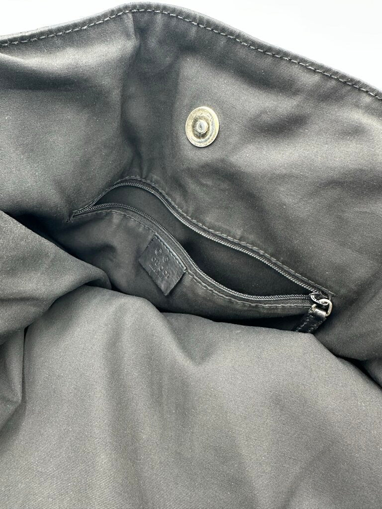 Gucci Guccissima Black Full Moon Tote