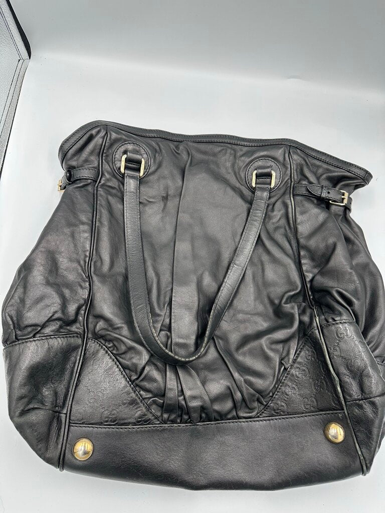 Gucci Guccissima Black Full Moon Tote