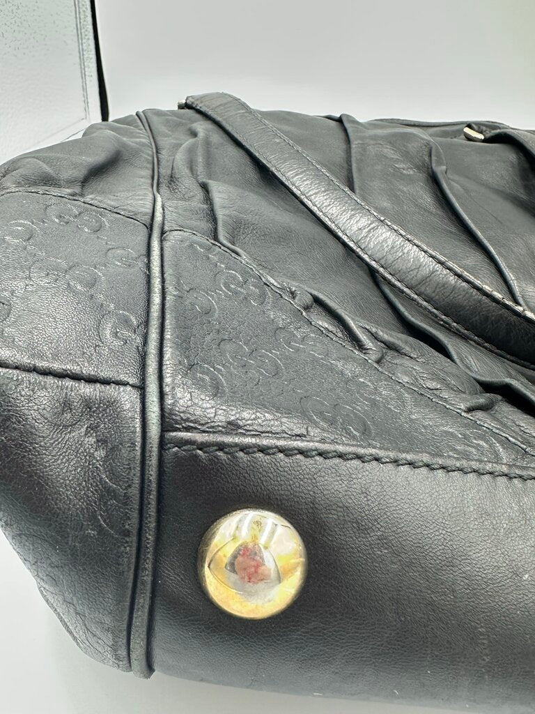 Gucci Guccissima Black Full Moon Tote