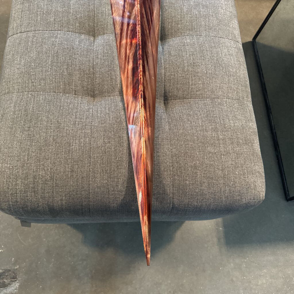Copper Wall Art W/ Kokopelli Face - 11X5X43