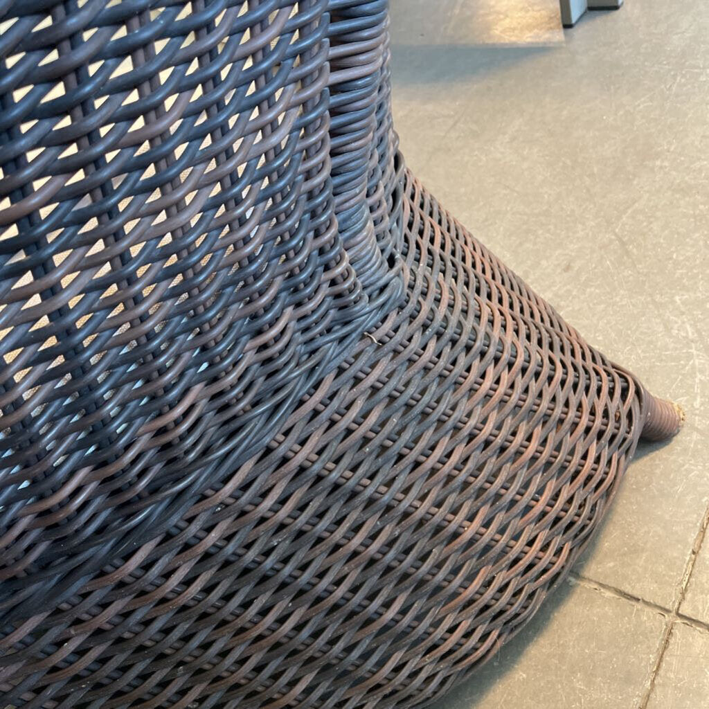 Pottery Barn Torrey Wicker Lounge Chairs - Pair - 34X32X36H