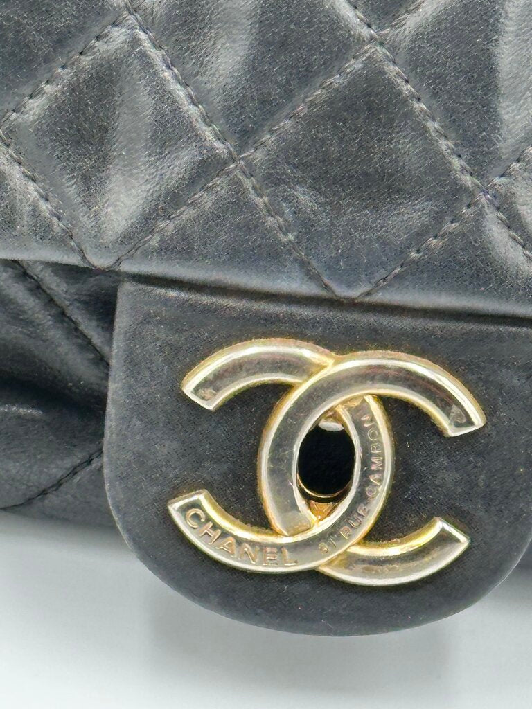 Chanel Quilted Lambskin Gold Chain Shoulder Bag
