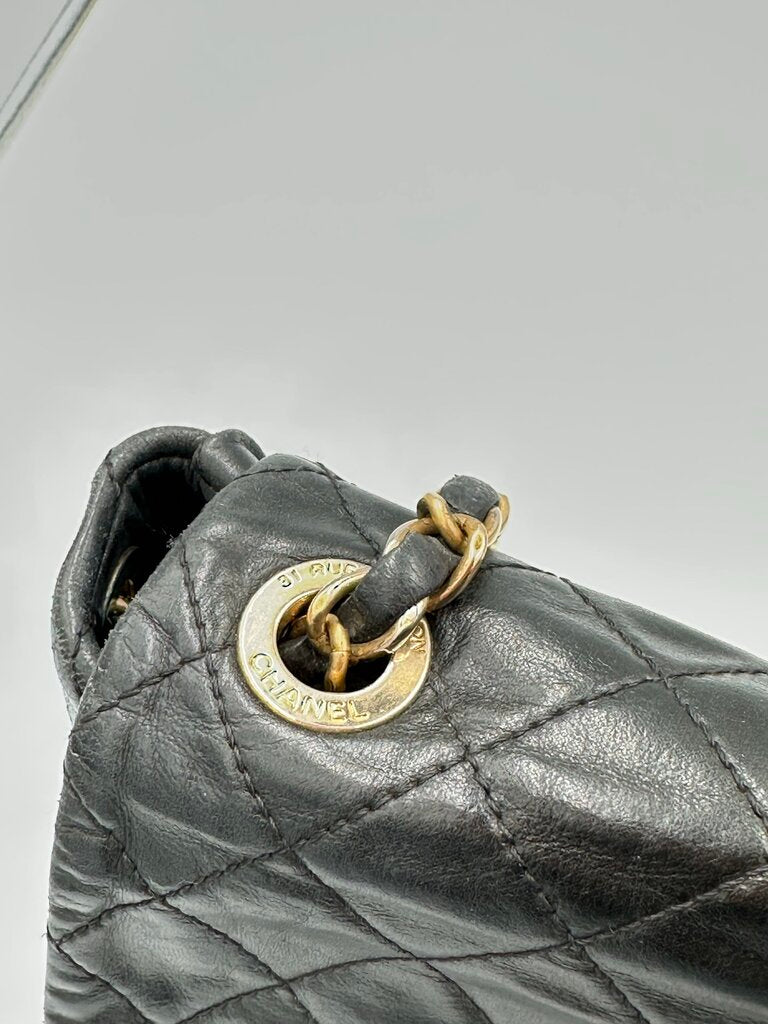 Chanel Quilted Lambskin Gold Chain Shoulder Bag