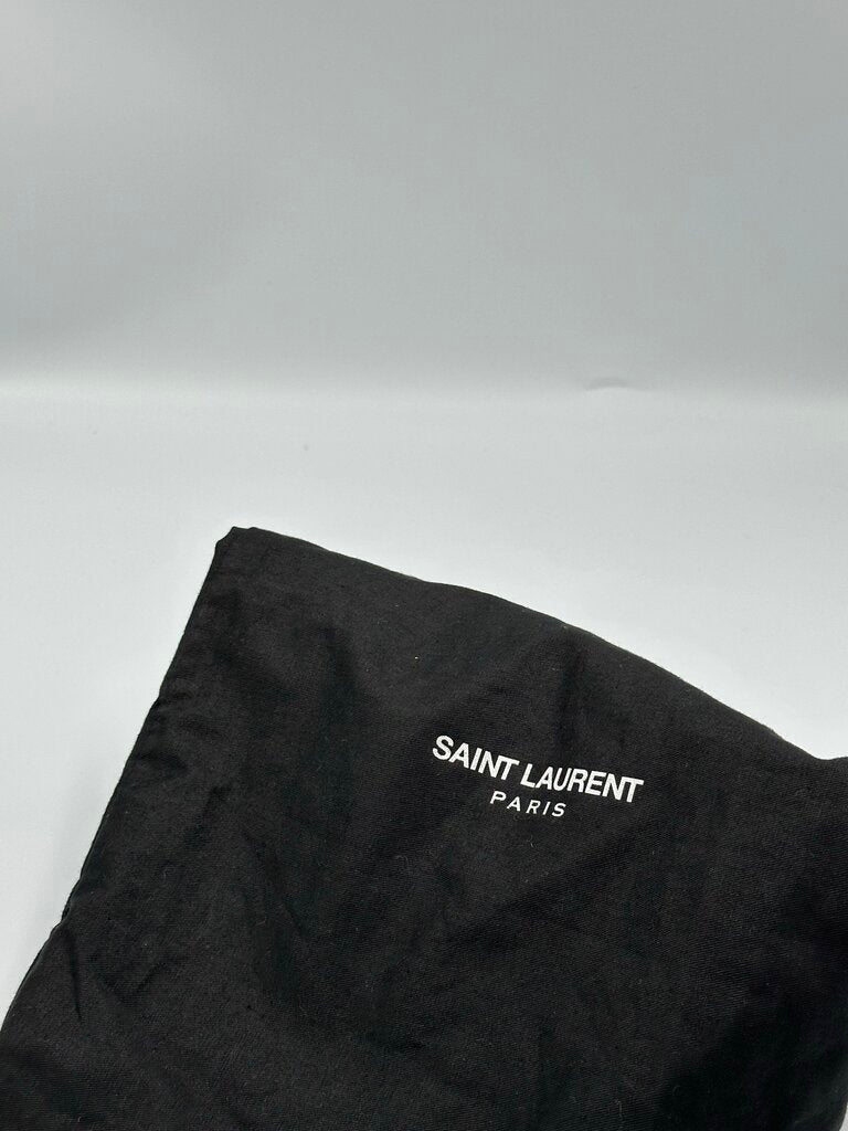 Yves Saint Laurent Yellow Calfskin Leather Ligne Y Clutch Bag