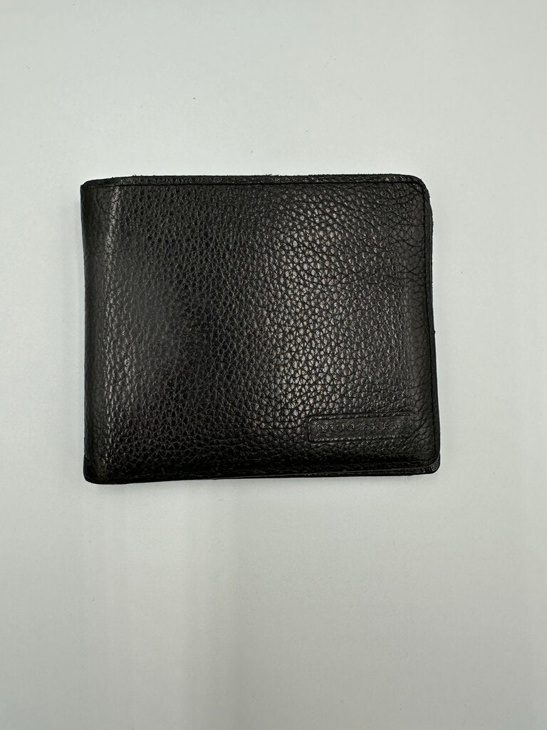 Burberry Black Leather Bifold Wallet