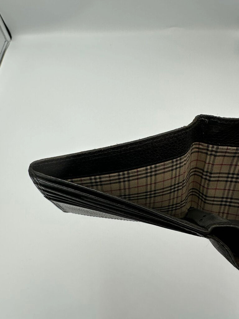 Burberry Black Leather Bifold Wallet