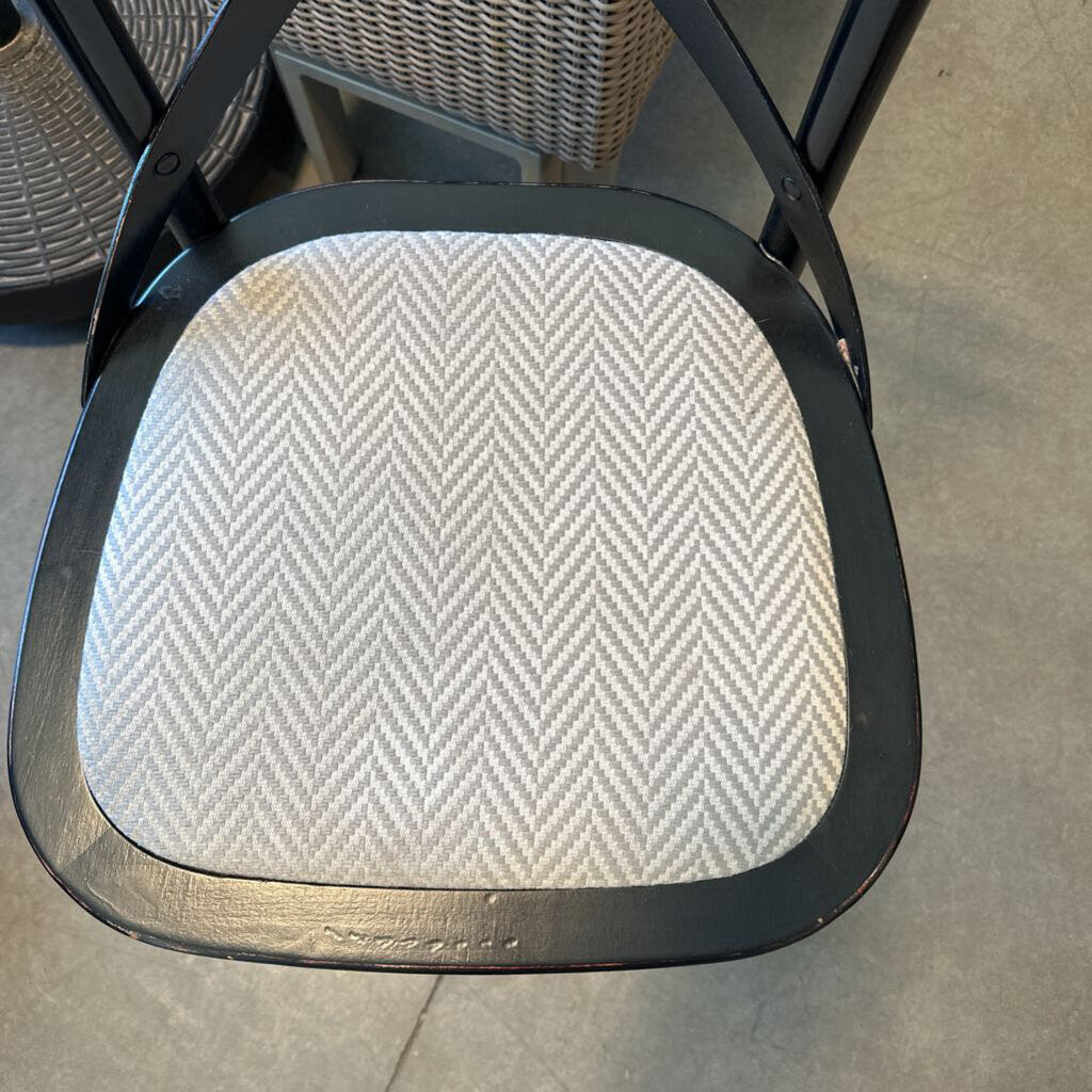 Black Parisian Style Dining Chairs- Set of 4 - 17.5X20X36H