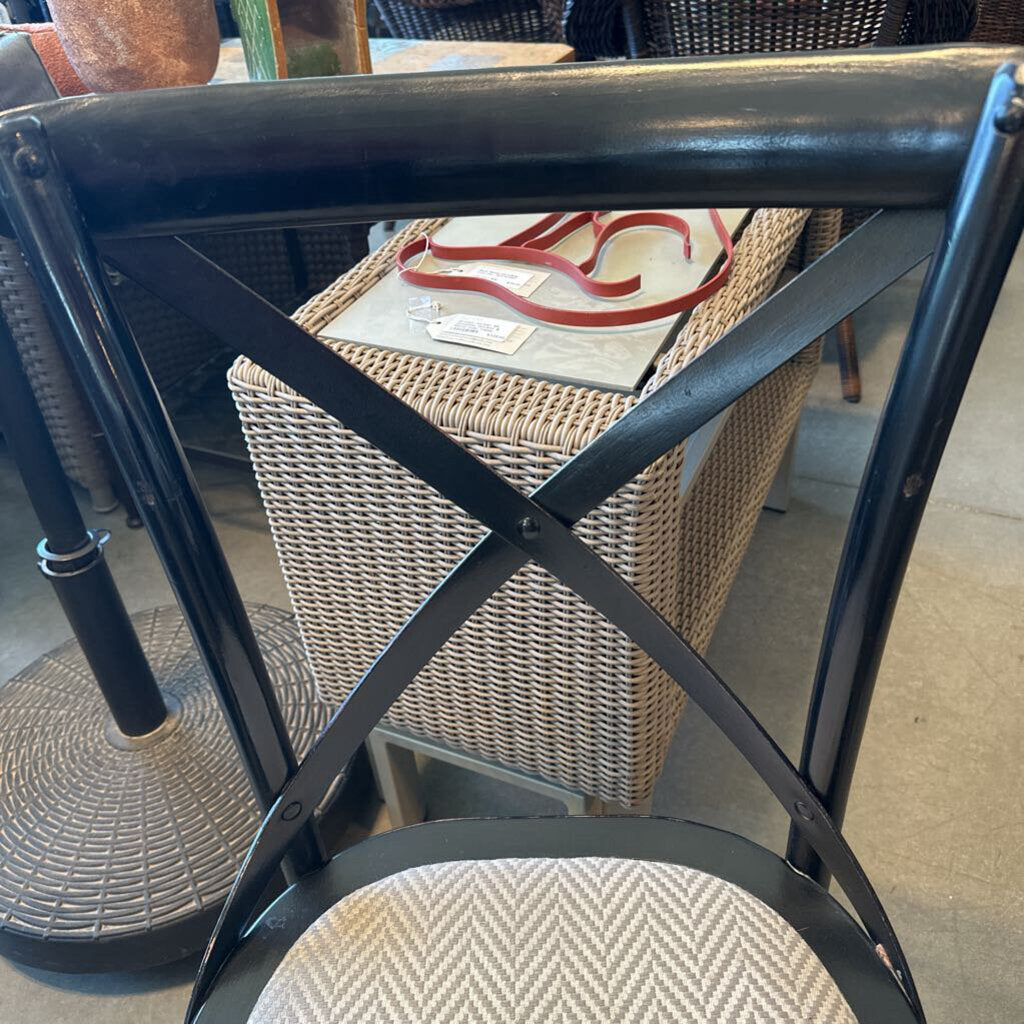 Black Parisian Style Dining Chairs- Set of 4 - 17.5X20X36H
