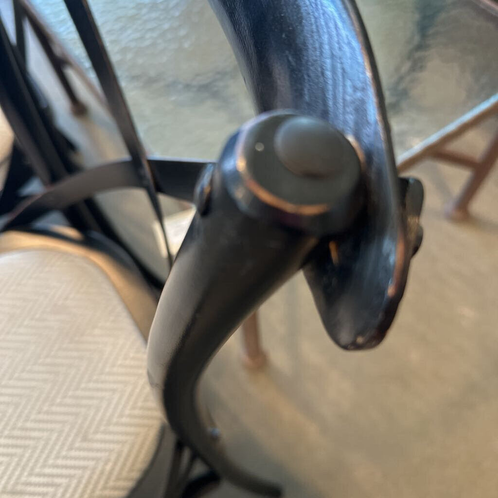Black Parisian Style Dining Chairs- Set of 4 - 17.5X20X36H