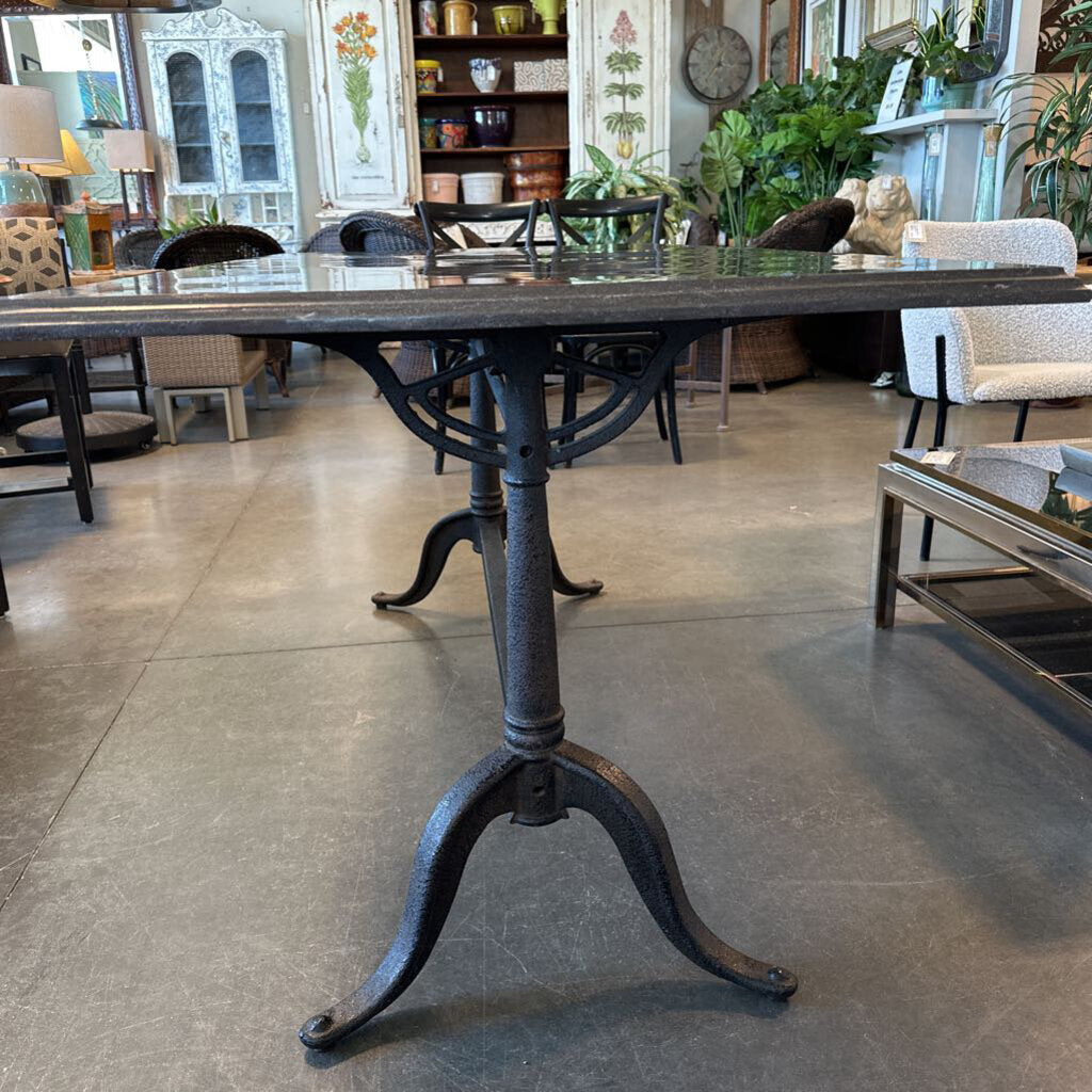 Four Hands Bluestone Parisian Dining Table - 64.5X32X31H - AS IS