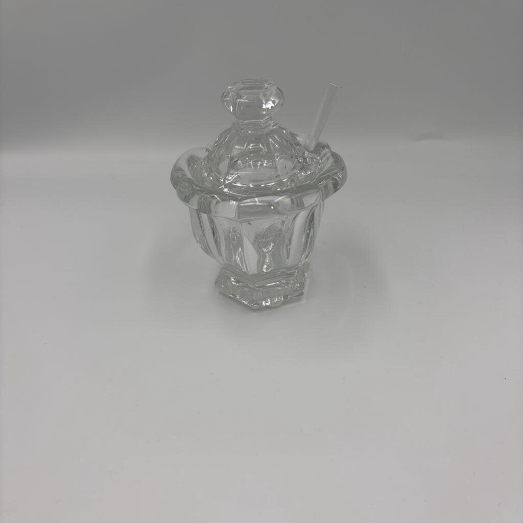 Baccart Crystal Missouri Mustard Jar - 3.5X4